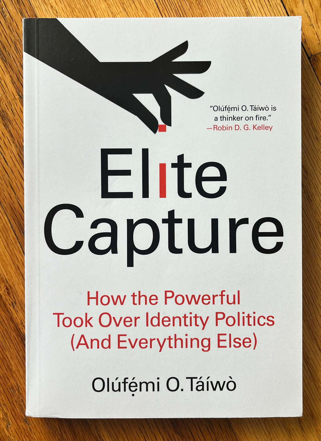 “Elite Capture: How the Powerful Took Over Identity Politics (And Everything Else)” by Olúfėmi O. Táíwò. “Olúfėmi O. Táíwò is a thinker on fire.” - Robin D. G. Kelley